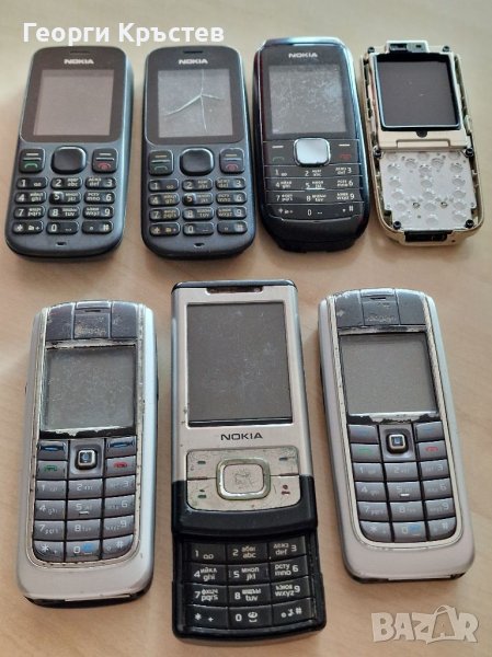 Nokia 100(2бр.), 1650, 1800, 6020(2 бр.), 6500s - за ремонт или части, снимка 1