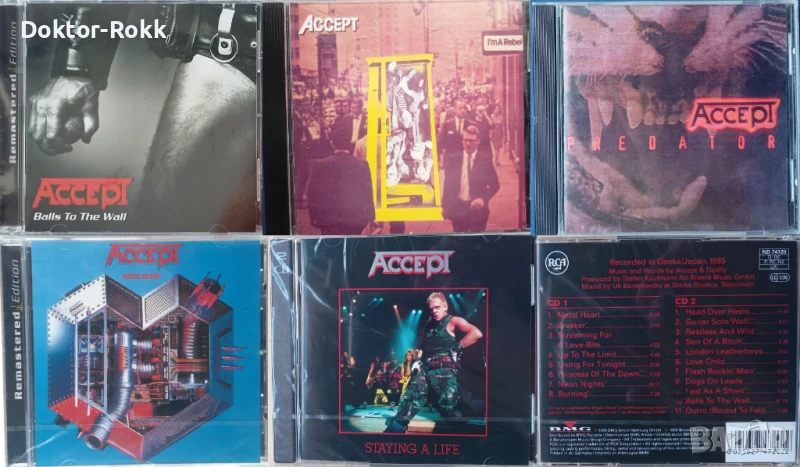 Accept - оригинални и неофициални дискове , снимка 1