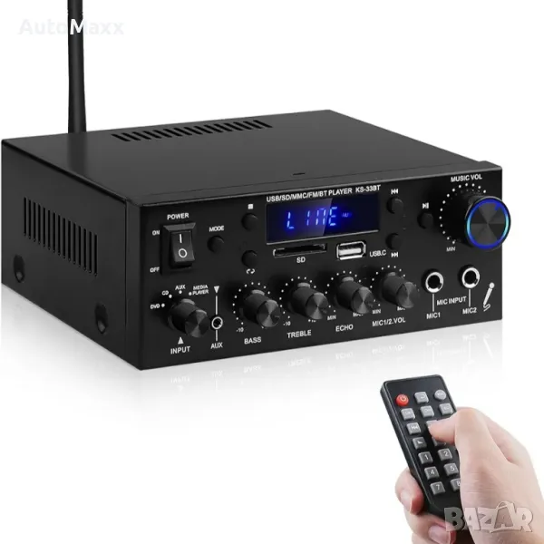 Домашен аудио усилвател KS-33BT Bluetooth 5.0 HiFi 

, снимка 1