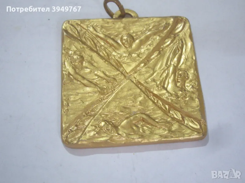 Стар италиански масивен медал., снимка 1