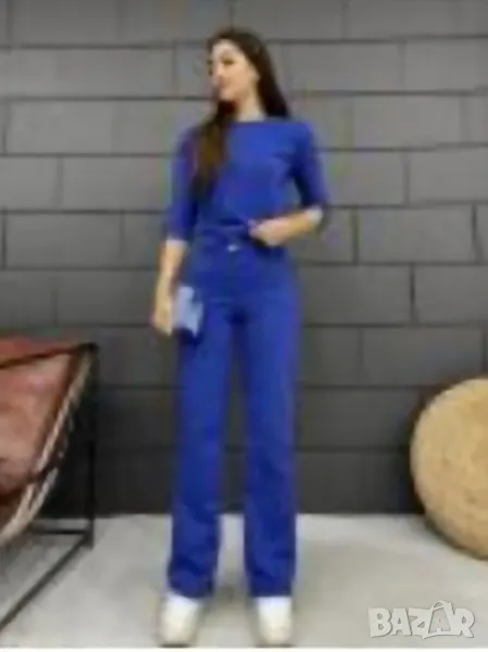 Дамски памучен сет в 2 части,р.М, снимка 1