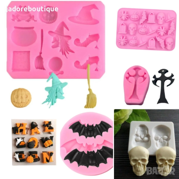 Силиконов молд Хелоуин различни видове, снимка 1
