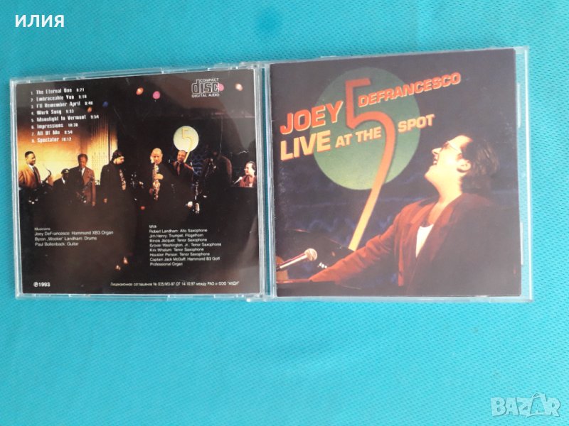 Joey DeFrancesco-1993- Live At The 5 Spot(Jazz,Hammond Organ), снимка 1