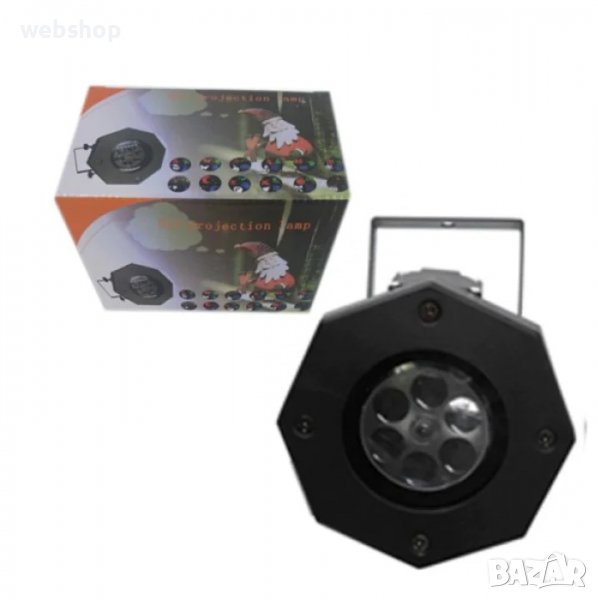 Празничен LED прожектор DLY Projection lamp, Черен, снимка 1