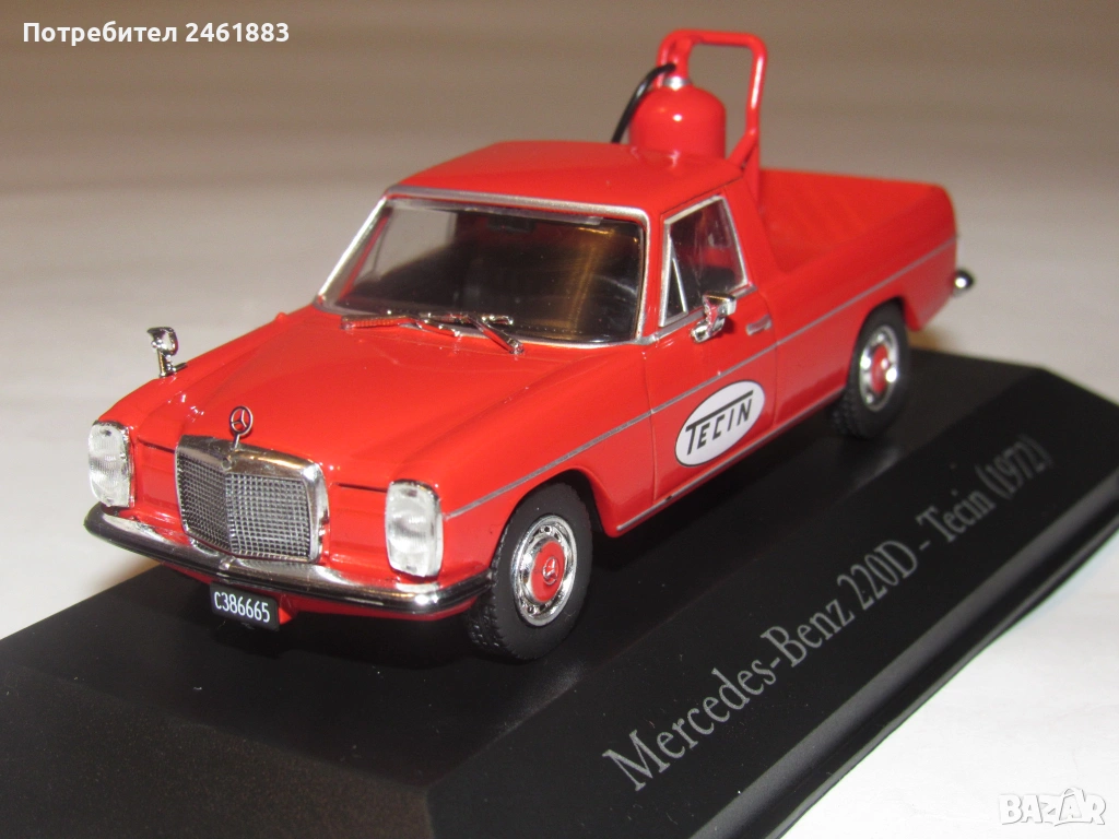 1/43 метална колекционерска количка Mercedes Benz 220D Tecin нова., снимка 1