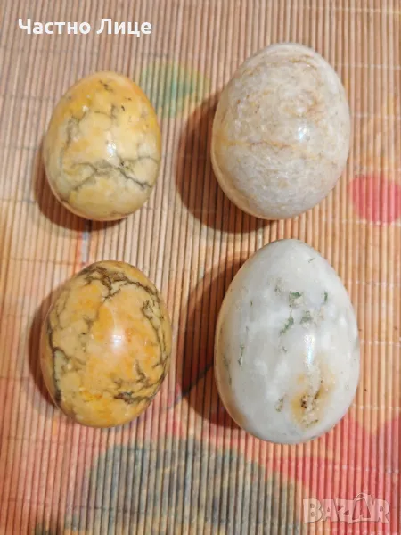 Колекция Четири Големи Мраморни Яйца Мраморно Яйце, снимка 1