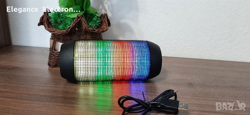 Bluetooth портативна тонколона RGB LED осветителни. Biltema 84-1258., снимка 1