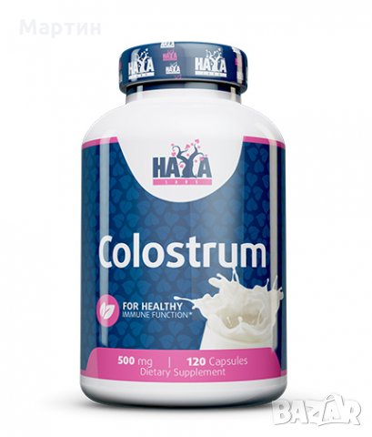 HAYA LABS Colostrum - Коластра - 500mg / 120 Caps.