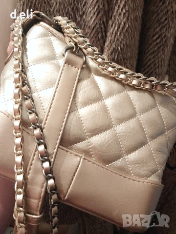 Ш анелl Нова чанта Златист цвят, снимка 2 - Чанти - 50989876