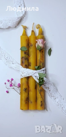 ​САКРАЛНИ СВЕЩИ С ЛЕНТИЧКИ ОТ РОЗИ — ВИСОКИ ВИБРАЦИИ И ХАРМОНИЯ, снимка 2 - Езотерика - 53169484