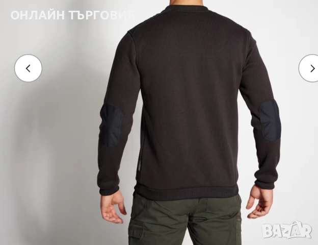 Мъжки черен пуловер , снимка 2 - Пуловери - 53430777