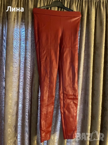 Дамски кожен панталон Zara