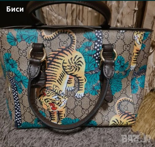 Gucci/Гучи естествена кожа, снимка 9 - Чанти - 35716628
