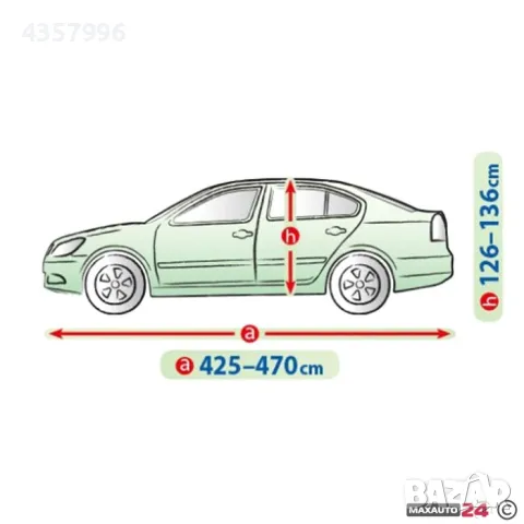  Покривало Kegel серия Mobile размер L сиво за седан, снимка 2 - Аксесоари и консумативи - 48838372