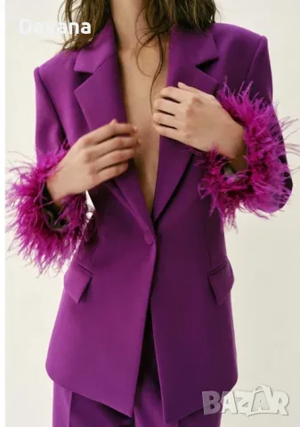 Сако с пера ЗАРА ZARA, снимка 3 - Сака - 55925073