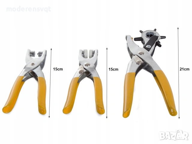 Комплект за колан, кожа, перфорирани отвори, нитове, капси, винтове, снимка 4 - Други - 53379390