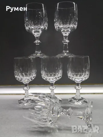Кристални чаши 6 броя, снимка 1