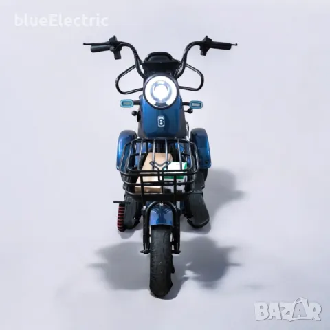 Двуместна електрическа триколка blueElectric Pudding 1800W | 48V | 23Ah | BLUE, снимка 8 - Мотоциклети и мототехника - 49745638