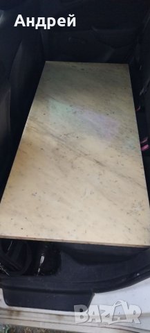 Холна маса дърво и мрамор, снимка 3 - Маси - 41914726