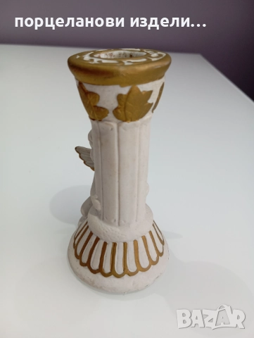 Стар свещник с ангелче , снимка 8 - Антикварни и старинни предмети - 52690379