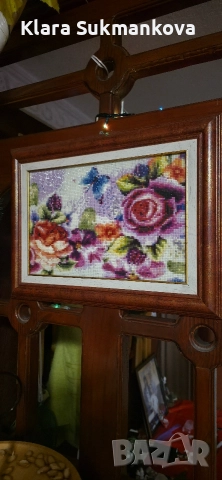 диамантен гоблен с квадратни манисти 