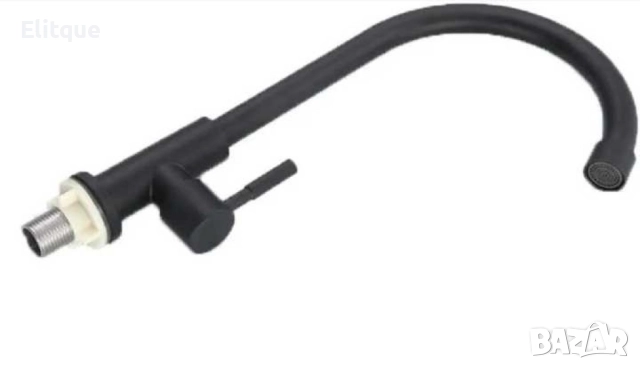 Кухненски въртящ се черен смесител, снимка 8 - Други стоки за дома - 52854062