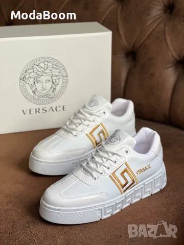 Versace бели мъжки маратонки 