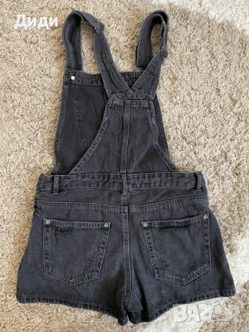 Дамски черен гащеризон  , снимка 2 - Гащеризони - 52560381