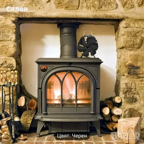 Малък Вентилатор за Камина печка Автономен с термогенератор повишава КПД, снимка 8 - Други стоки за дома - 49365657