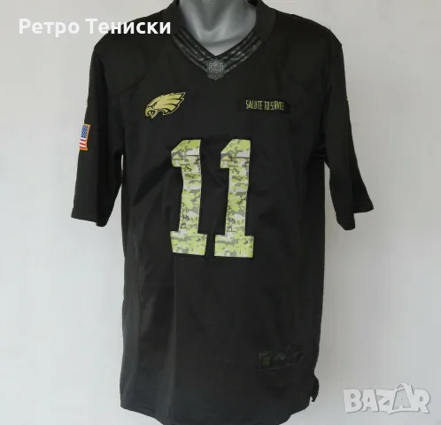 Тениска Philadelphia Eagles (Carson Wentz #11) Nike — Мъже размер M Черно