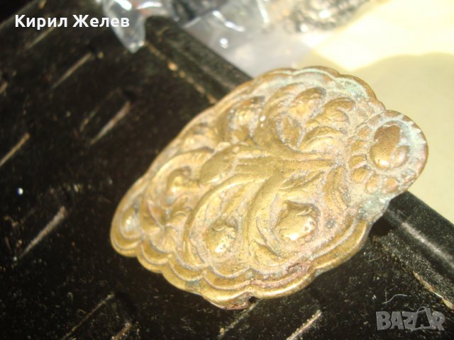 ЖИВАЧНА ПОЗЛАТА 17 ВЕК ВЪЗРОЖДЕНСКА БРОНЗОВА ПАФТА МАЙСТОРСКА КОВАНА ИЗРАБОТКА ОРНАМЕНТИРАНА 24864, снимка 10 - Антикварни и старинни предмети - 34561465