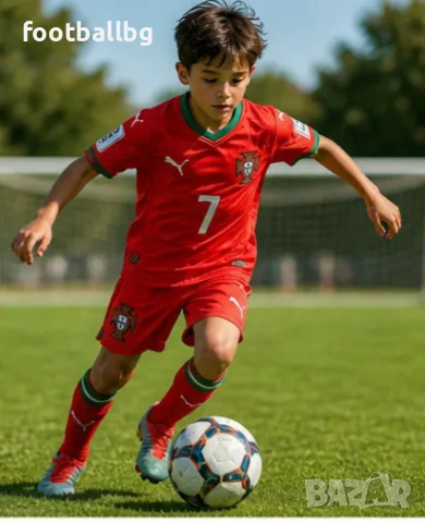 CR7 ❤⚽️ детско юношески футболни екипи PORTUGAL 🇵🇹 НОВО 2026-27 год 