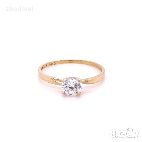 Златен дамски пръстен 3,24гр. размер:57 14кр. проба:585 модел:21938-4