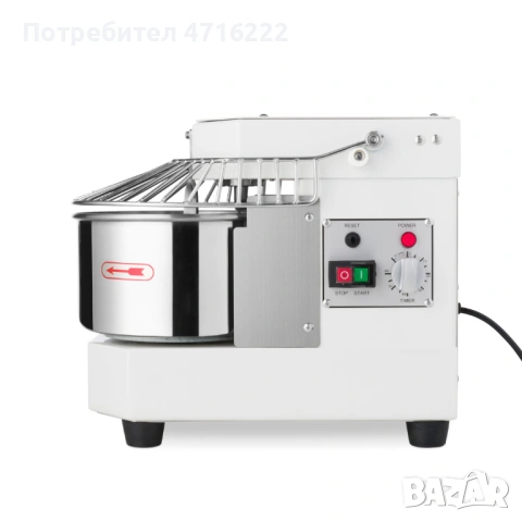 Компактна професионална тестомесачка 8 л, снимка 7 - Обзавеждане на кухня - 53424354