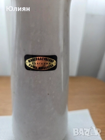 Ваза мраморна, Минерал сувенир, снимка 2 - Вази - 52561446