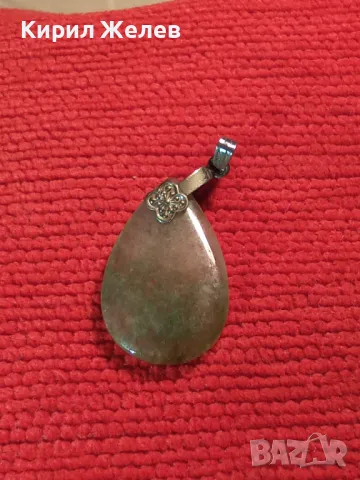 ЛУНЕН КАМЪК СТАР РЕТРО ВИНТИДЖ АРТ СКЪПОЦЕНЕН МЕДАЛЬОН ПОСРЕБРЕН 26667, снимка 6 - Антикварни и старинни предмети - 34792229