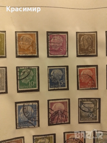 Теодор Хойс 1954 г., снимка 8 - Филателия - 52251249