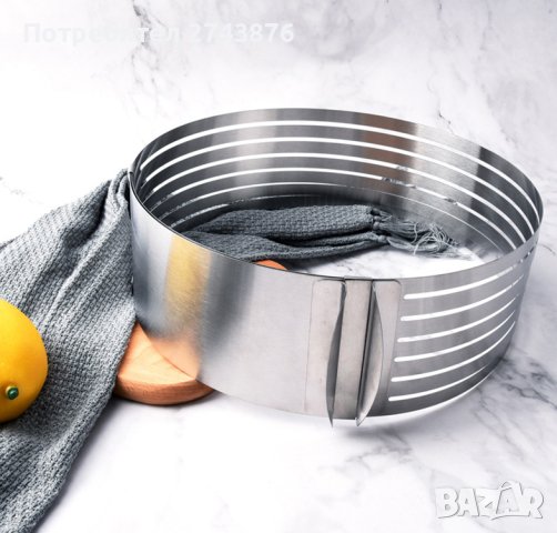 РЕГУЛИРУЕМА ФОРМА ЗА РЯЗАНЕ НА БЛАТОВЕ,МЕТАЛЕН РИНГ ЗА БЛАТОВЕ,ДИАМЕТЪР 15-20СМ, снимка 4 - Форми - 42021767