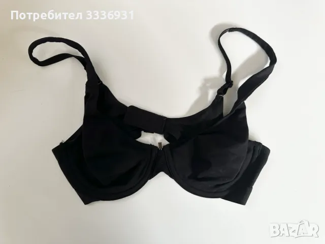 Черен памучен сутиен Triumph, снимка 1
