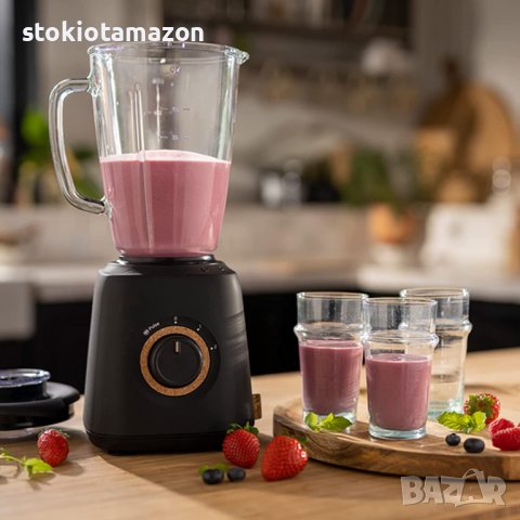 Блендер Moulinex Blendforce Eco Respect LM46EN 800 W стъклен блендер, блендер за смути с 4 остриета,, снимка 6 - Блендери - 38677906