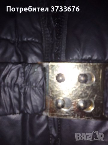 Дамско пухено, шушлеково яке, с качулка, снимка 1