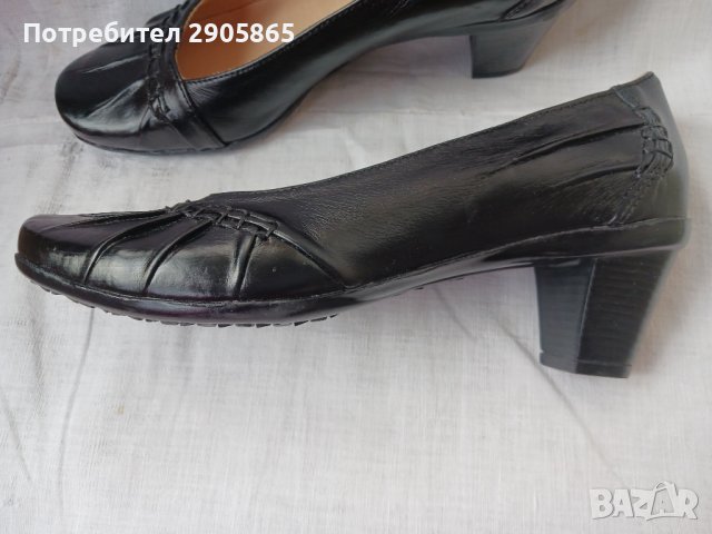 Нови кожени български обувки, снимка 3 - Дамски обувки на ток - 42299790