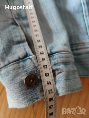 Оригинално G-star мъжко топло дънково яке с подплата L, снимка 9 - Якета - 52562103