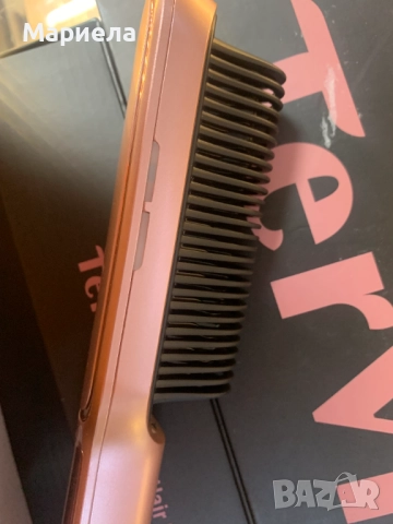 Четка за изправяне на коса Terviiix / 230°С / Розово злато, снимка 9 - Други - 52331675