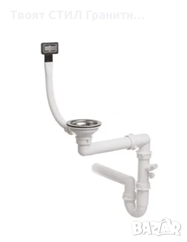 STOP! Christmas Черна кухненска мивка OSLO 50 XXL+ Смесител FLEX+Сифон, снимка 5 - Мивки - 52638092