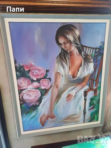 Маслена картина в/у платно , снимка 2 - Картини - 48150242