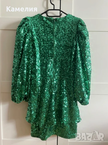 Официална рокля с балон ръкави, снимка 2 - Рокли - 50745757