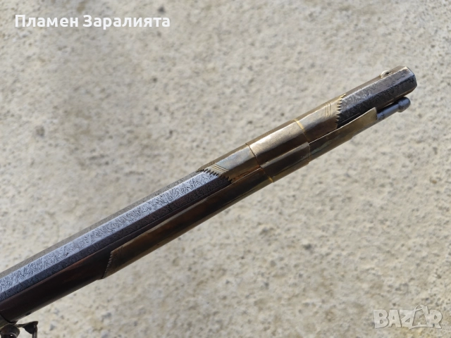 Автентична кремъчна дамаскова пушка, снимка 15 - Антикварни и старинни предмети - 52891453