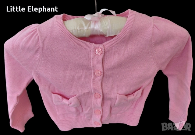 Розово плетено болеро за 18-24 мес мом цветенце,колекция"Flowers",Англия/ново