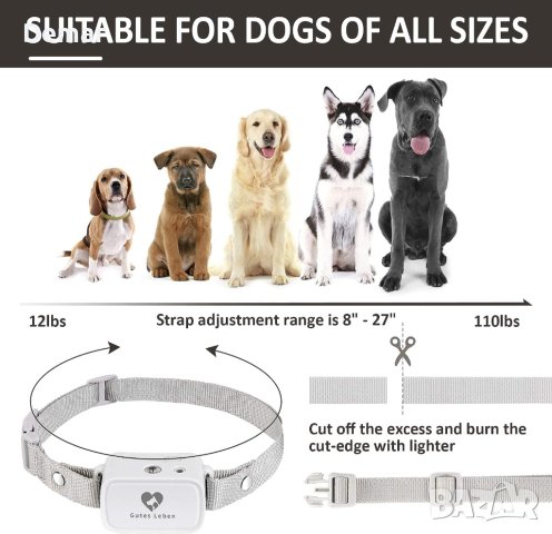 Нашийник за обучение на кучета против лай Citronella с дистанционно управление, снимка 3 - За кучета - 41715902